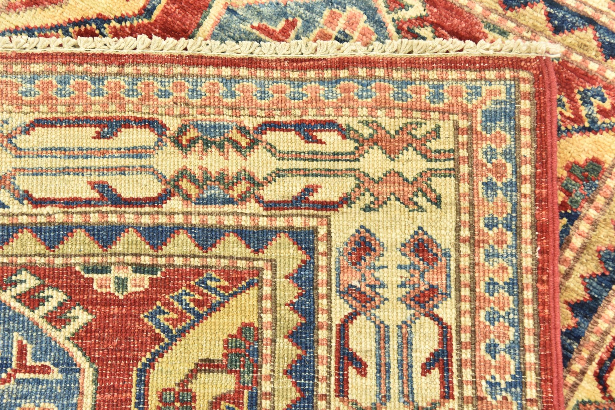 3' x 4' 2 Hand Knotted Kazak Oriental Rug