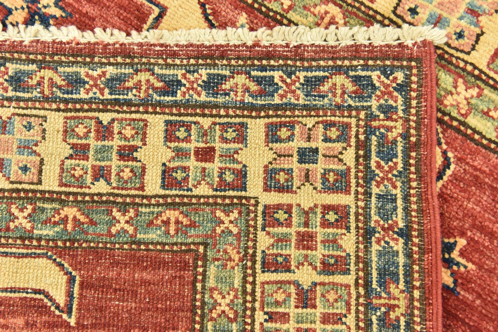 2' 8 x 3' 10 Hand Knotted Kazak Oriental Rug