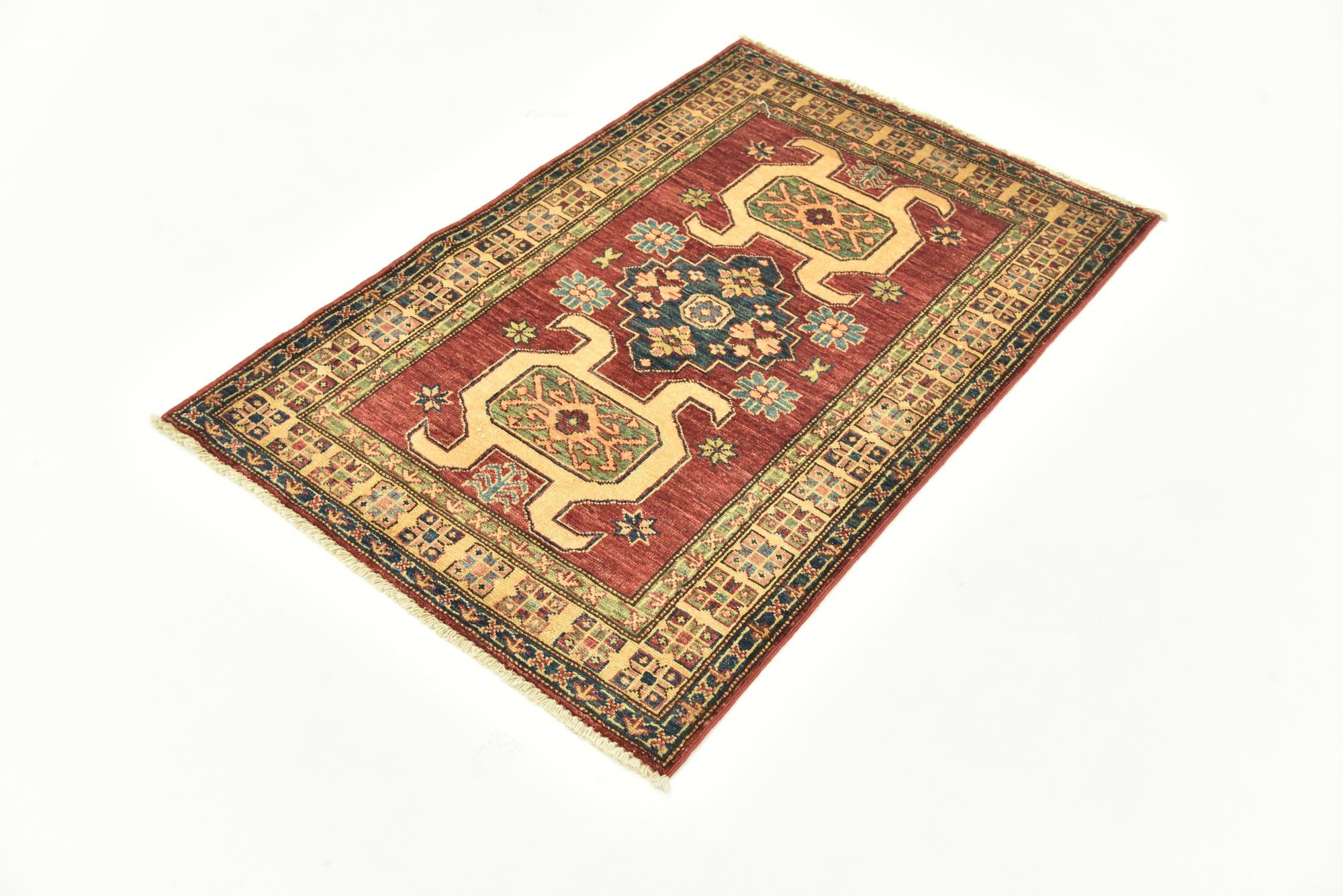 2' 8 x 3' 10 Hand Knotted Kazak Oriental Rug