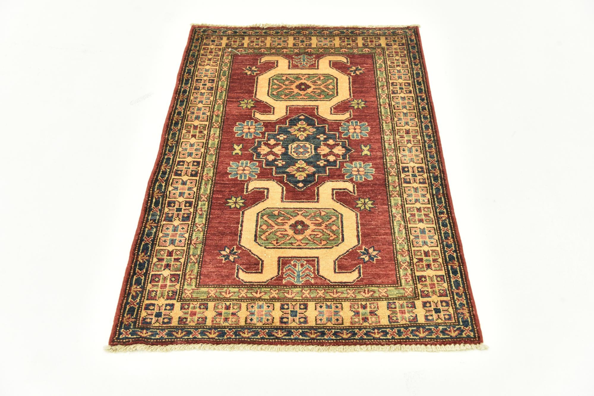 2' 8 x 3' 10 Hand Knotted Kazak Oriental Rug