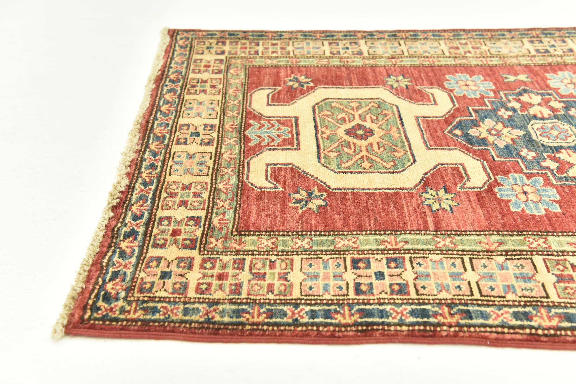 2' 8 x 3' 10 Hand Knotted Kazak Oriental Rug