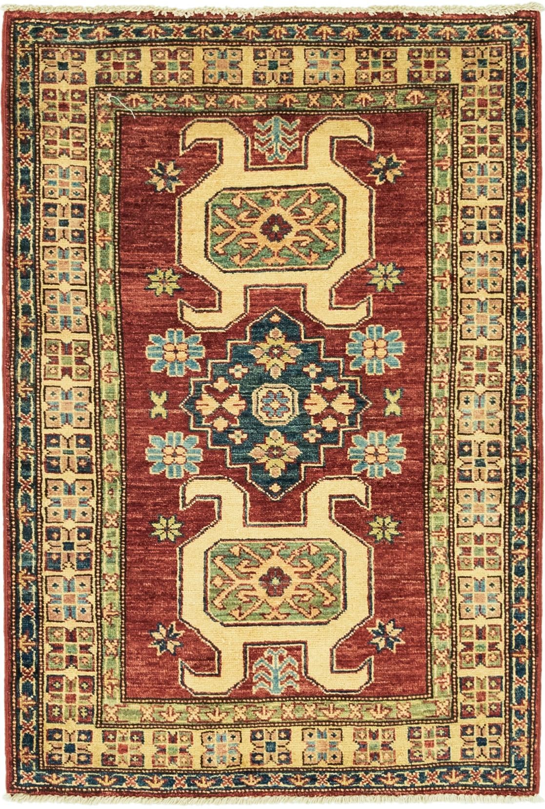 2' 8 x 3' 10 Hand Knotted Kazak Oriental Rug