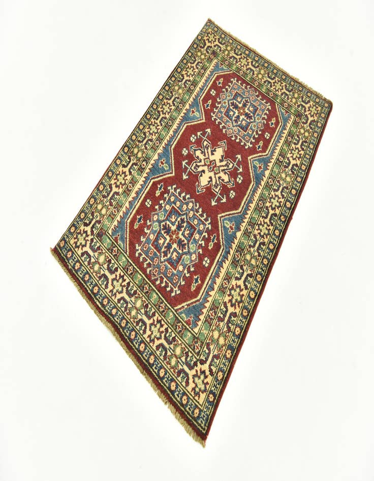 Detail image of 2' 9 x 4' 2  Hand Knotted Kazak Rug