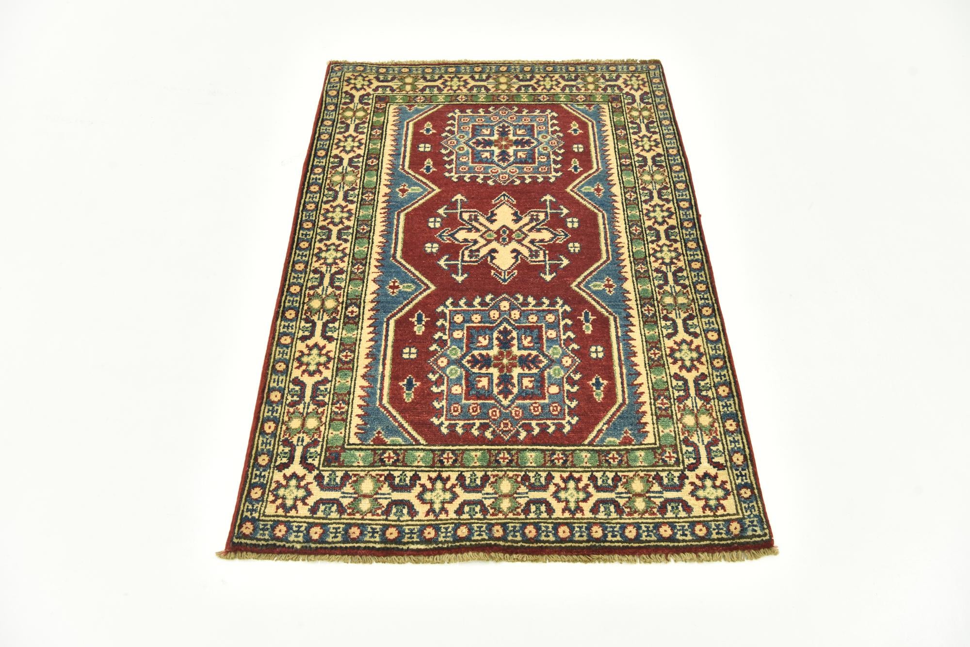2' 9 x 4' 2 Hand Knotted Kazak Rug