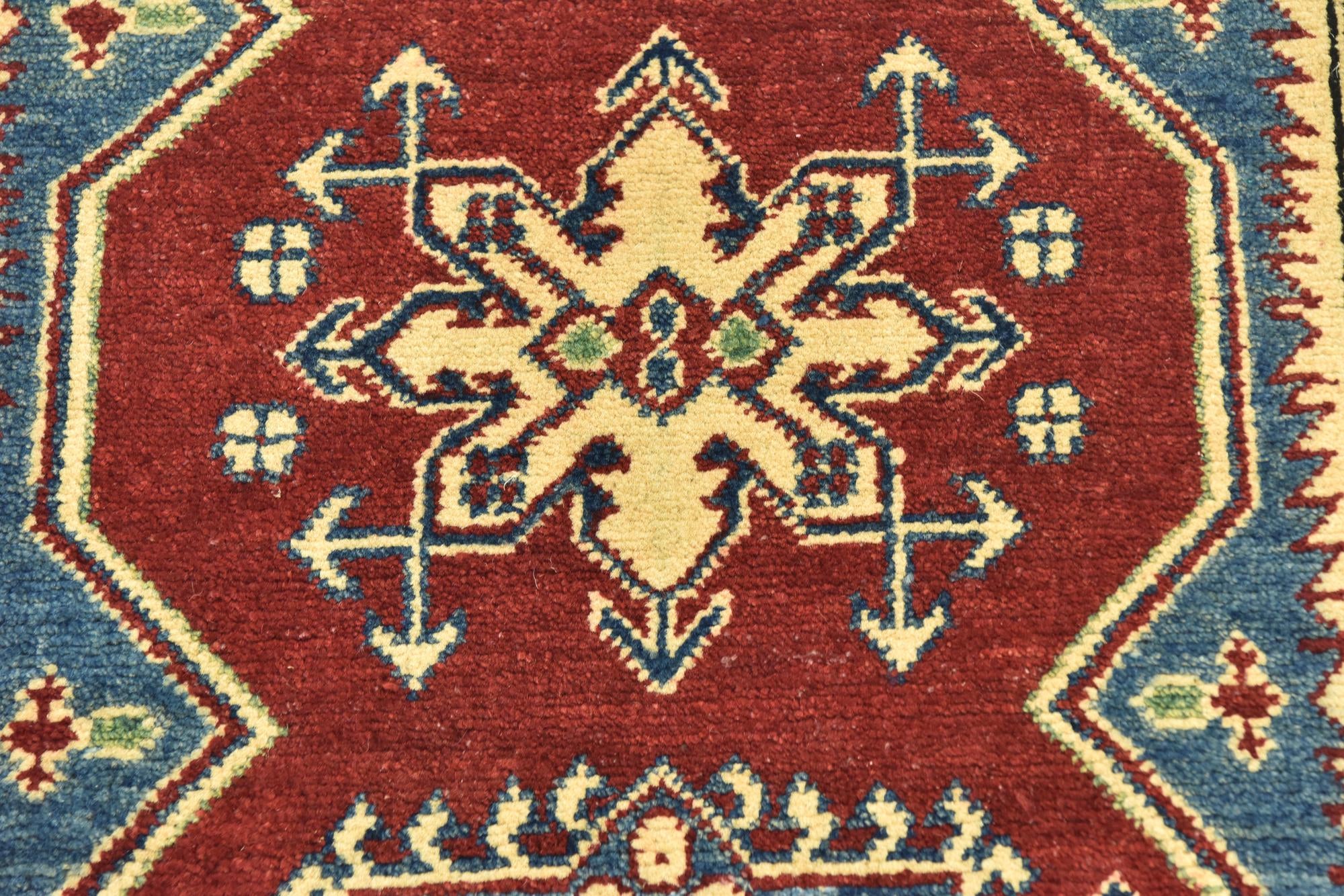 2' 9 x 4' 2 Hand Knotted Kazak Rug