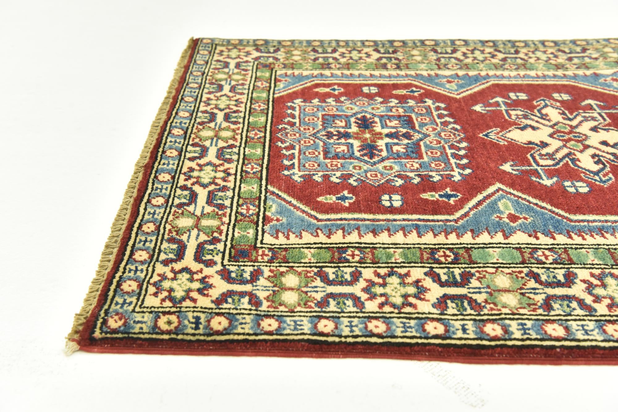 2' 9 x 4' 2 Hand Knotted Kazak Rug