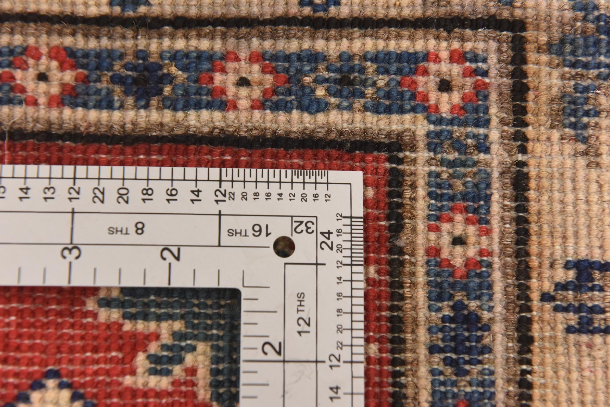 2' 7 x 4' Hand Knotted Kazak Rug