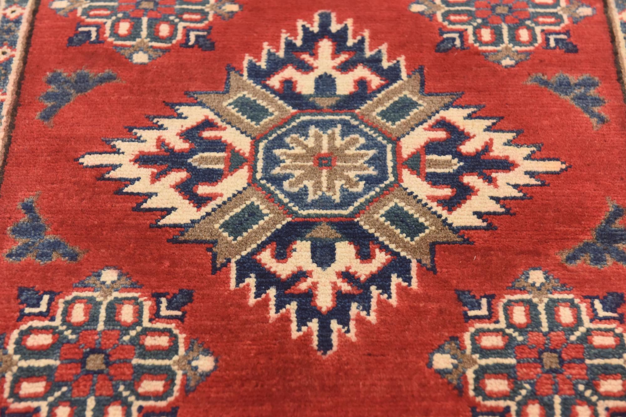 2' 7 x 4' Hand Knotted Kazak Rug