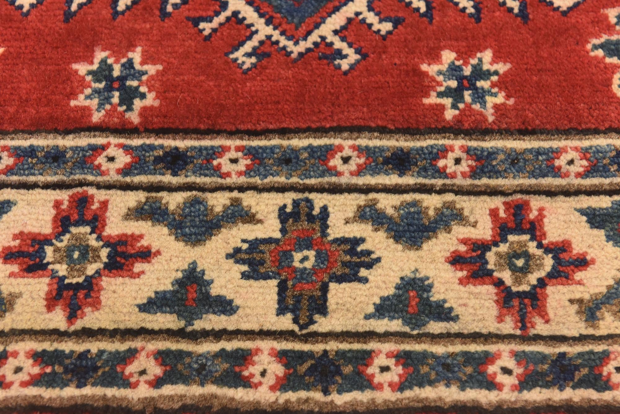2' 7 x 4' Hand Knotted Kazak Rug