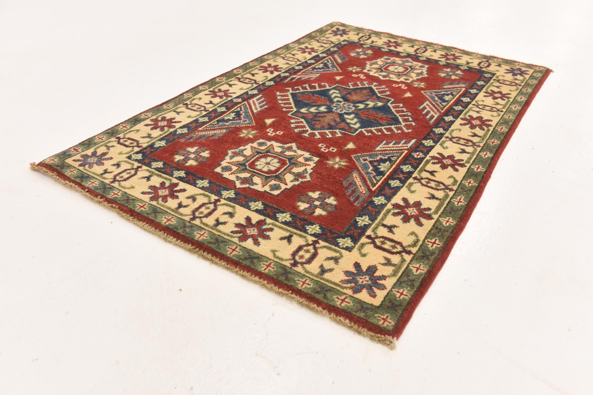 2' 8 x 4' 3 Hand Knotted Kazak Rug