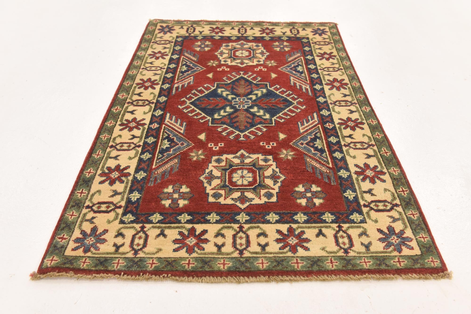 2' 8 x 4' 3 Hand Knotted Kazak Rug