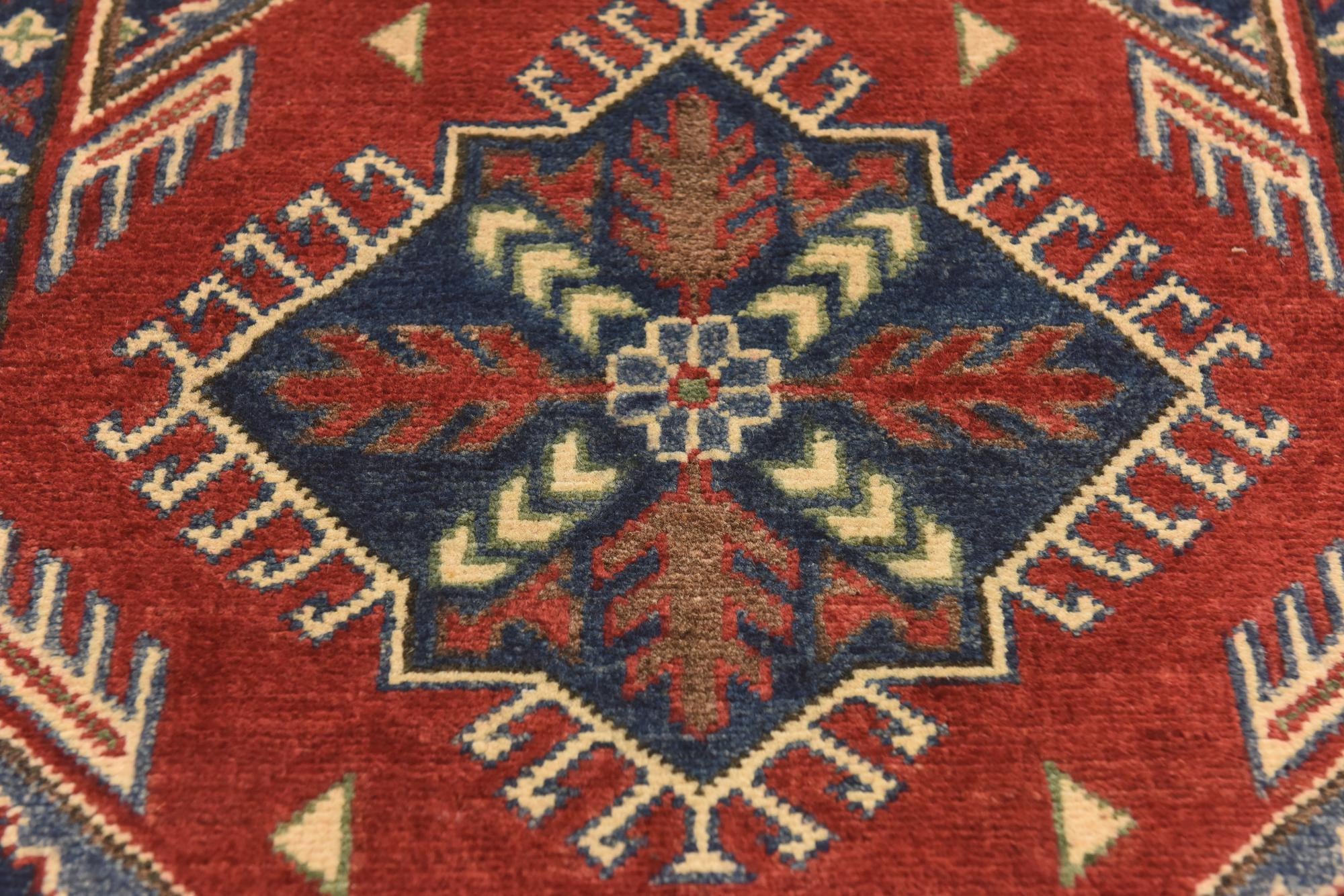 2' 8 x 4' 3 Hand Knotted Kazak Rug
