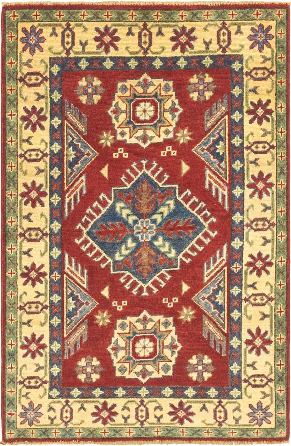 2' 8 x 4' 3 Hand Knotted Kazak Rug