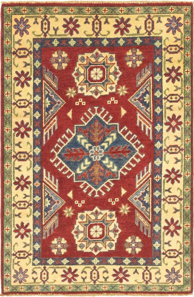 80cm x 130cm Handgeknüpft Kazak Teppich