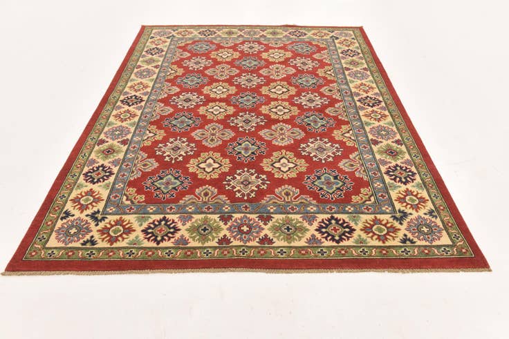 Detail image of 5' 8 x 7' 10 Hand Knotted Kazak Rug