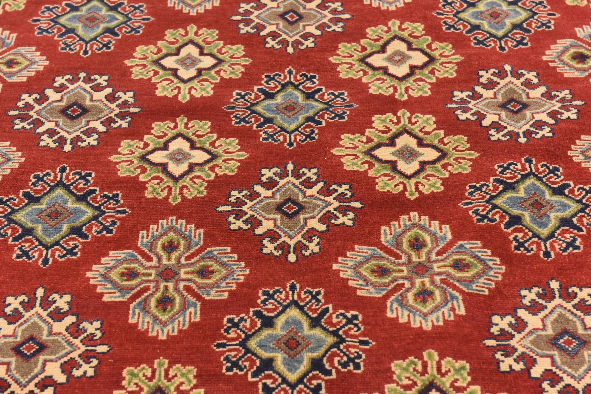 5' 8 x 7' 10 Hand Knotted Kazak Rug