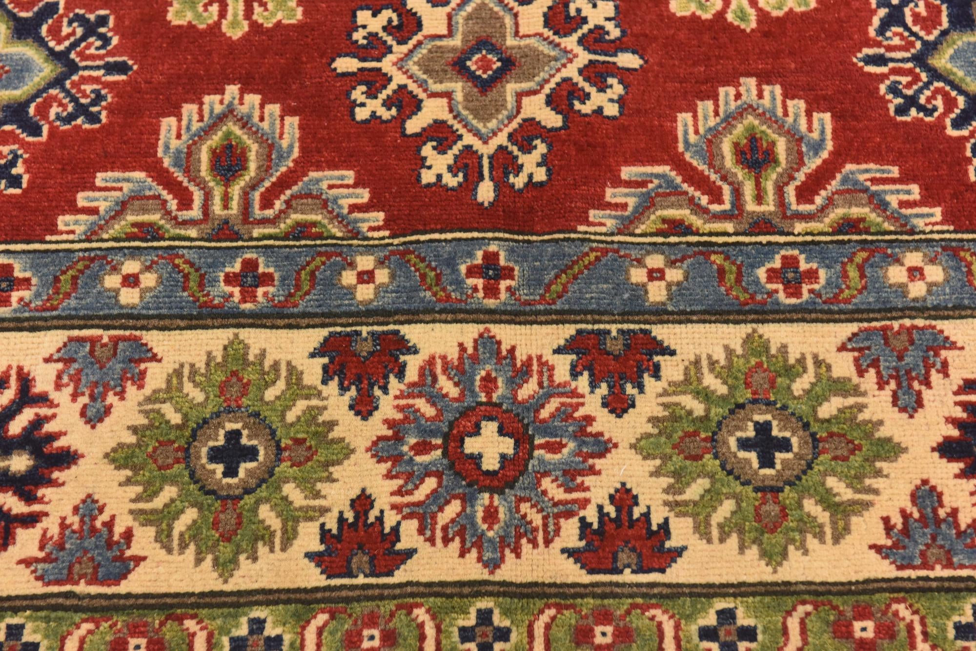 5' 8 x 7' 10 Hand Knotted Kazak Rug
