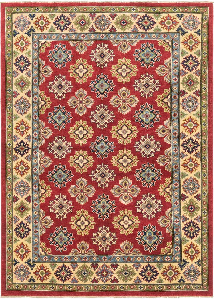 5' 8 x 7' 10 Hand Knotted Kazak Rug