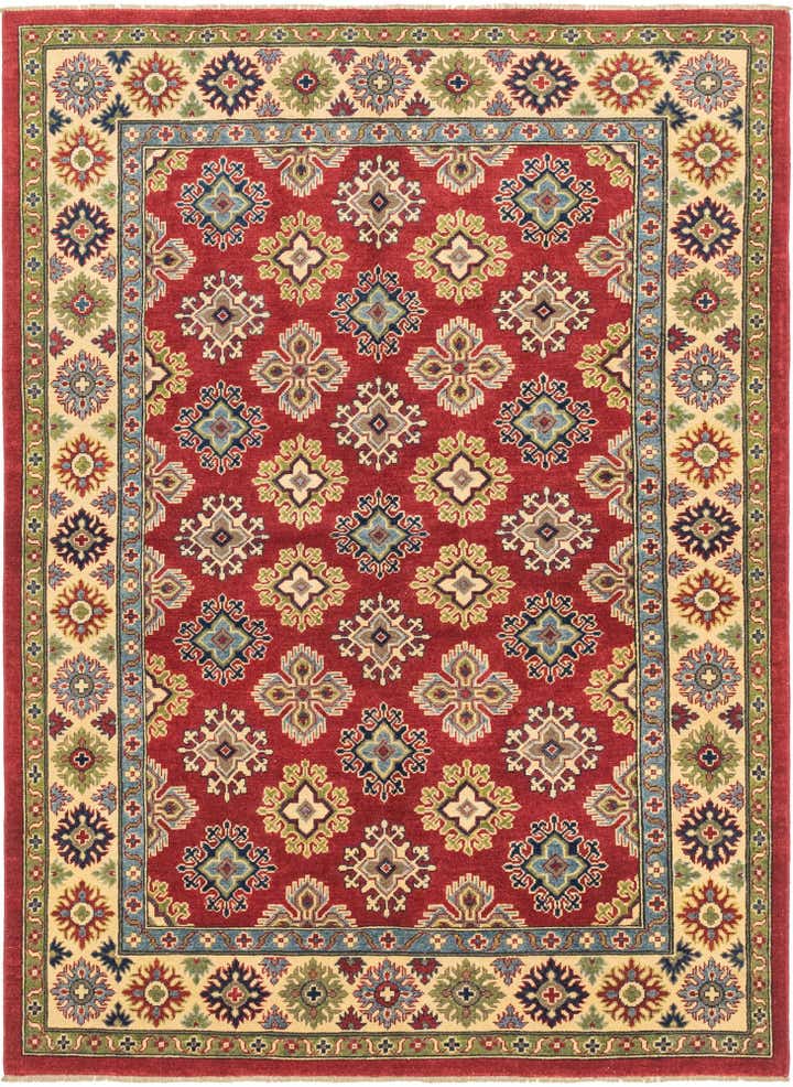 5' 8 x 7' 10 Hand Knotted Kazak Rug