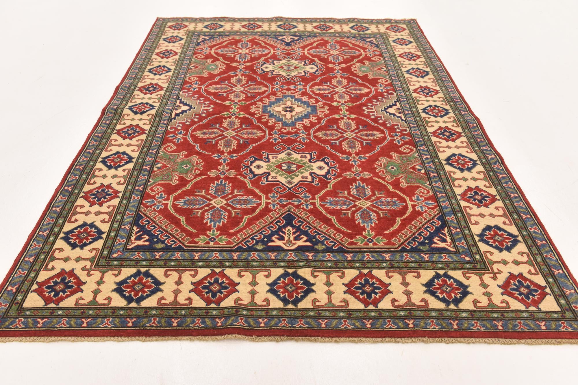 175cm x 250cm Hand Knotted Kazak Rug