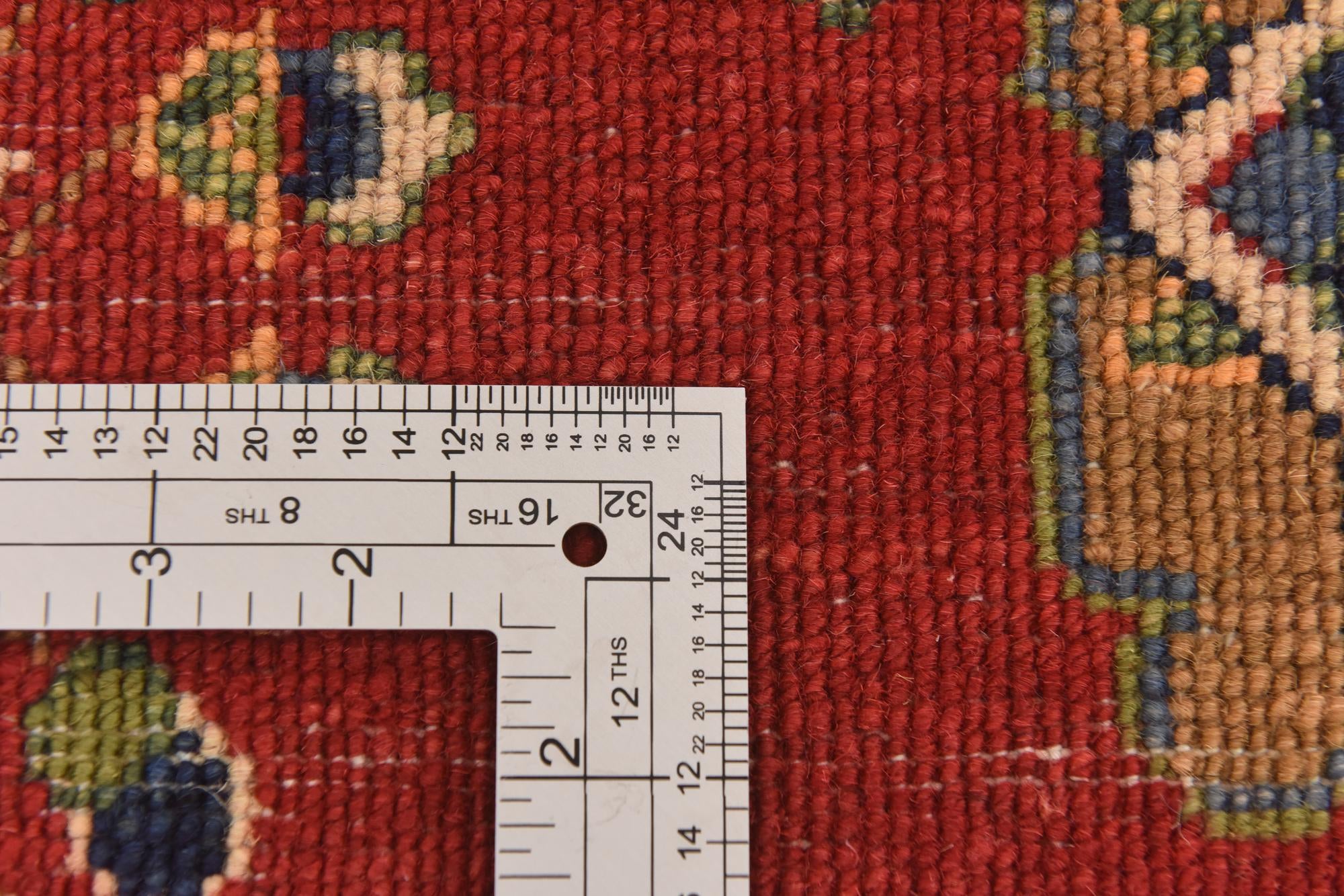 5' 7 x 8' 3 Hand Knotted Kazak Rug