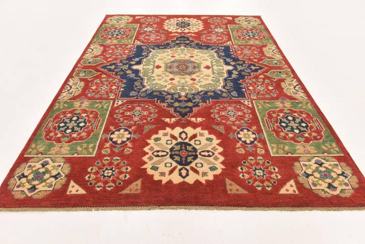 Detail image of 5' 7 x 8' 3 Hand Knotted Kazak Rug