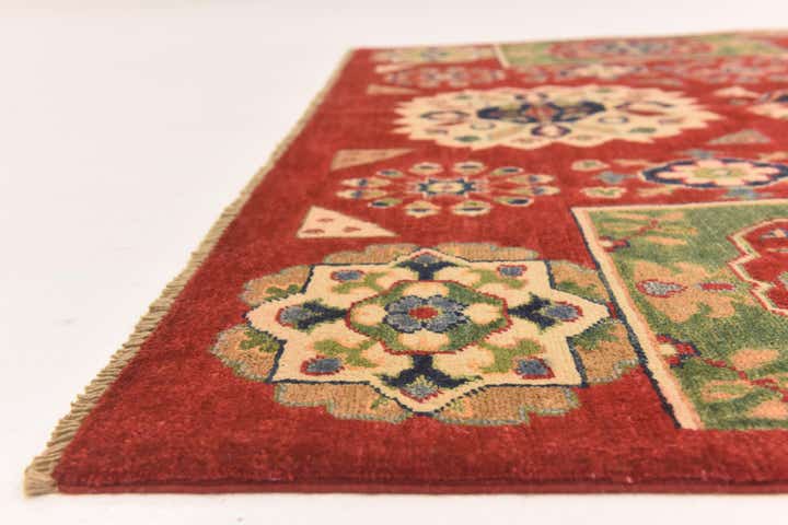 5' 7 x 8' 3 Hand Knotted Kazak Rug