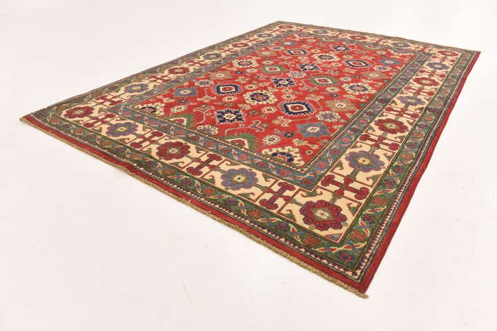 5' 7 x 7' 10 Hand Knotted Kazak Rug
