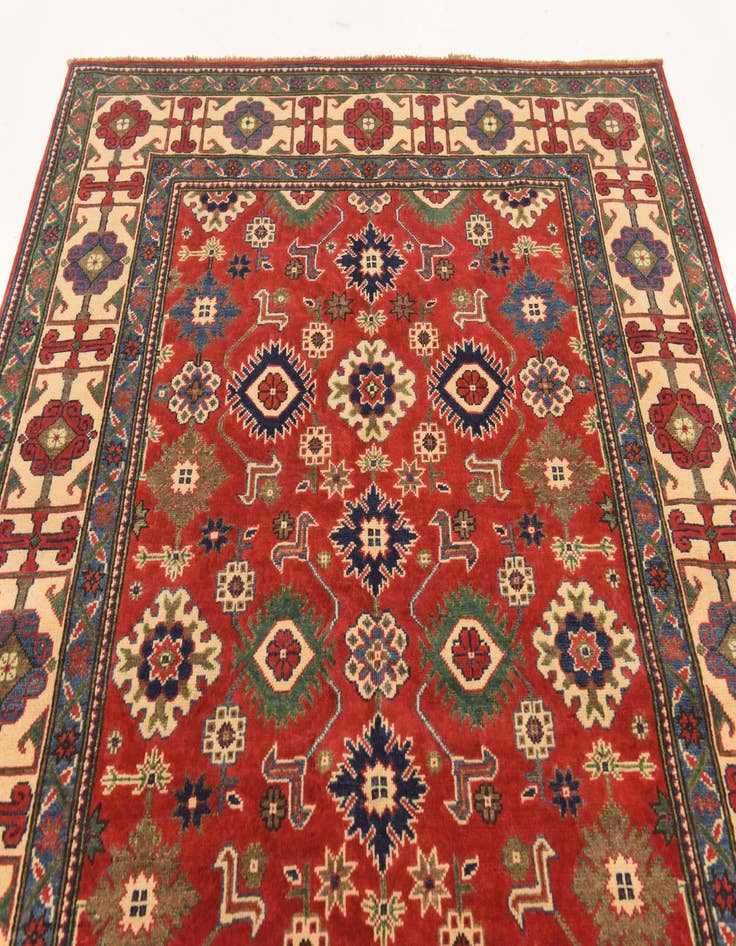 Detail image of 5' 7 x 7' 10 Hand Knotted Kazak Rug