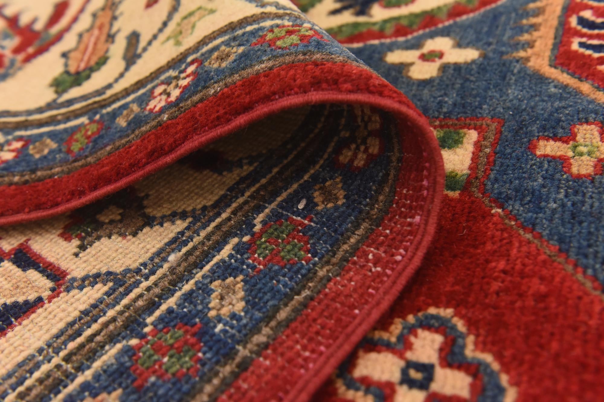 6' 6 x 10' 6 Hand Knotted Kazak Rug