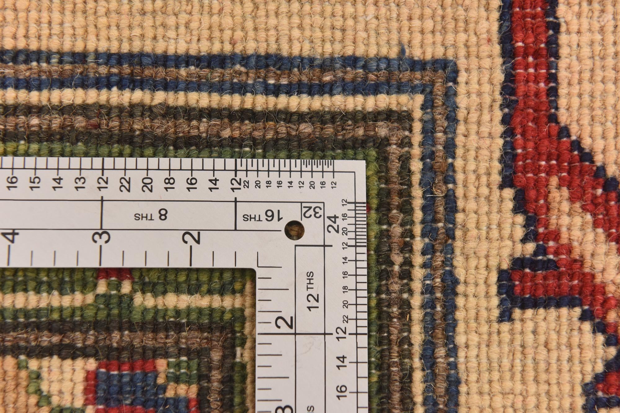6' 6 x 10' 6 Hand Knotted Kazak Rug
