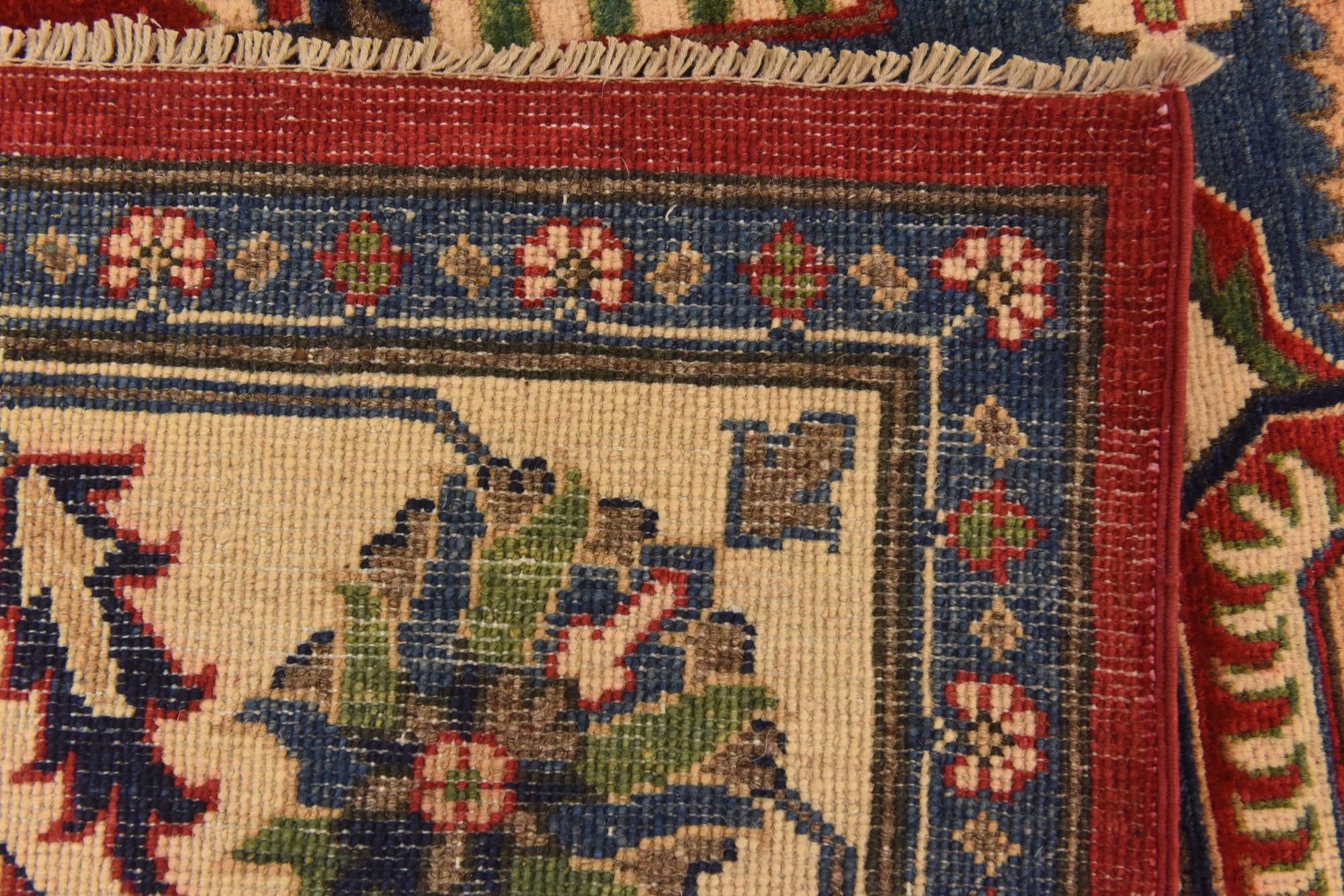 6' 6 x 10' 6 Hand Knotted Kazak Rug
