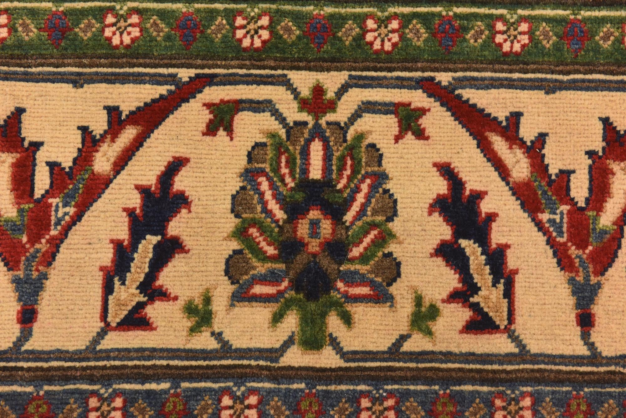 6' 6 x 10' 6 Hand Knotted Kazak Rug