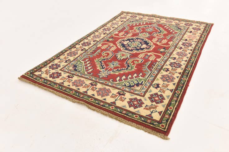 Detail image of 2' 9 x 4' 2 Hand Knotted Kazak Rug