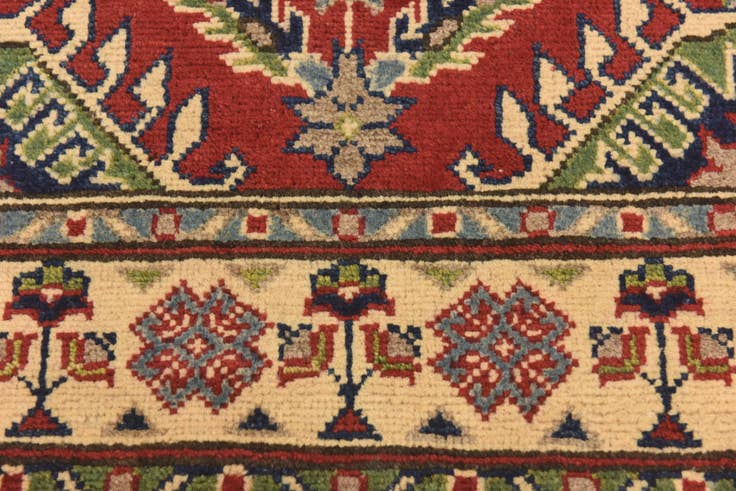 Detail image of 2' 9 x 4' 2 Hand Knotted Kazak Rug