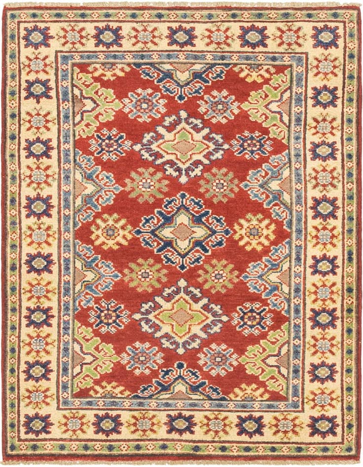 Detail image of 2' 8 x 4' 2 Hand Knotted Kazak Rug
