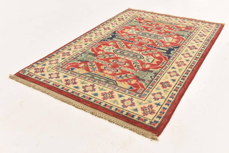 Detail image of 2' 7 x 4' 1 Hand Knotted Kazak Oriental Rug
