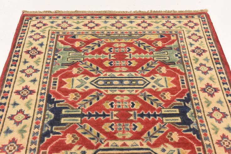 Detail image of 2' 7 x 4' 1 Hand Knotted Kazak Oriental Rug