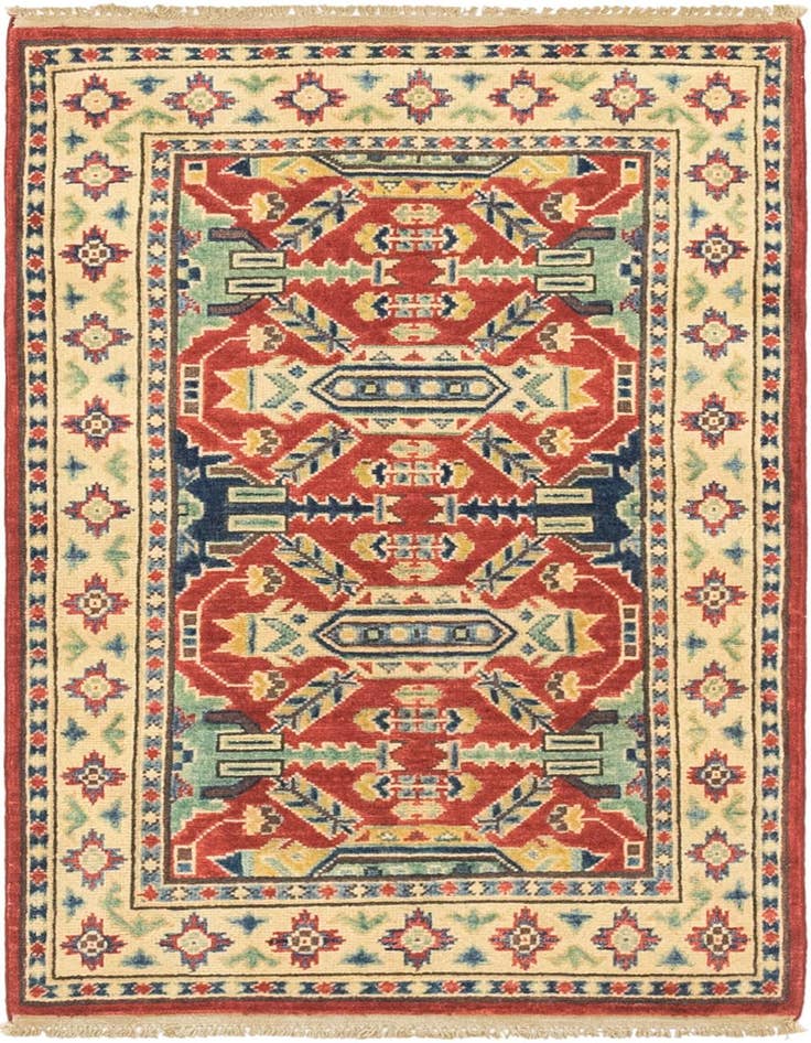 Detail image of 2' 7 x 4' 1 Hand Knotted Kazak Oriental Rug
