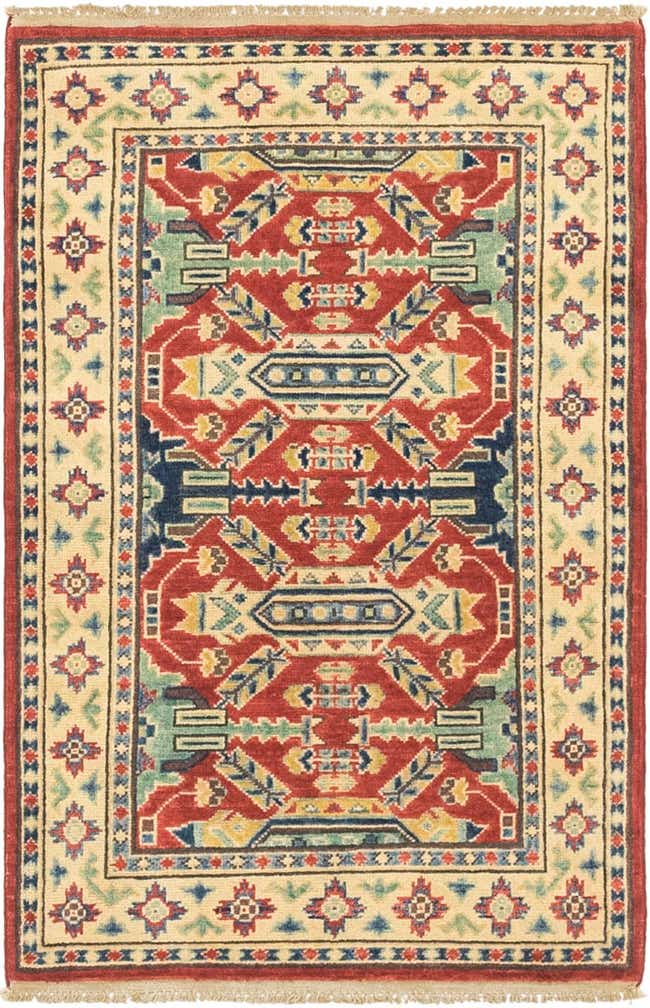 2' 7 x 4' 1 Hand Knotted Kazak Oriental Rug