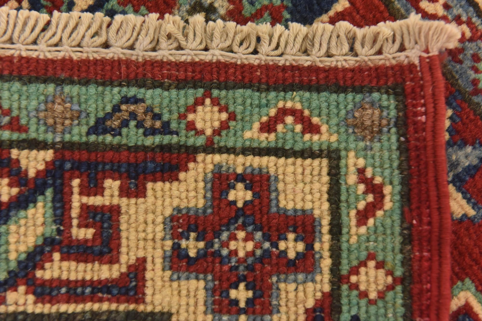 2' 8 x 4' 1 Hand Knotted Kazak Rug