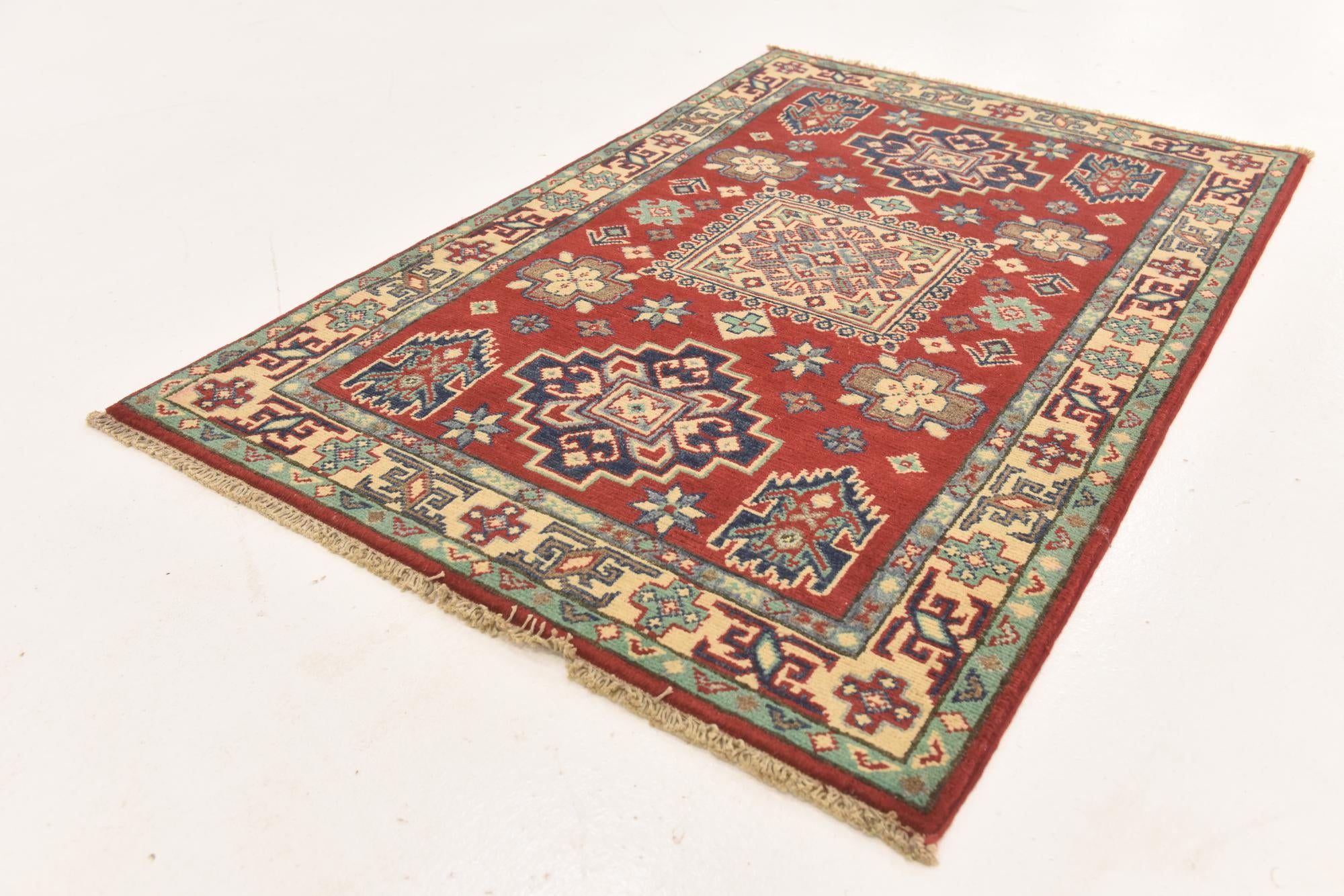 2' 8 x 4' 1 Hand Knotted Kazak Rug