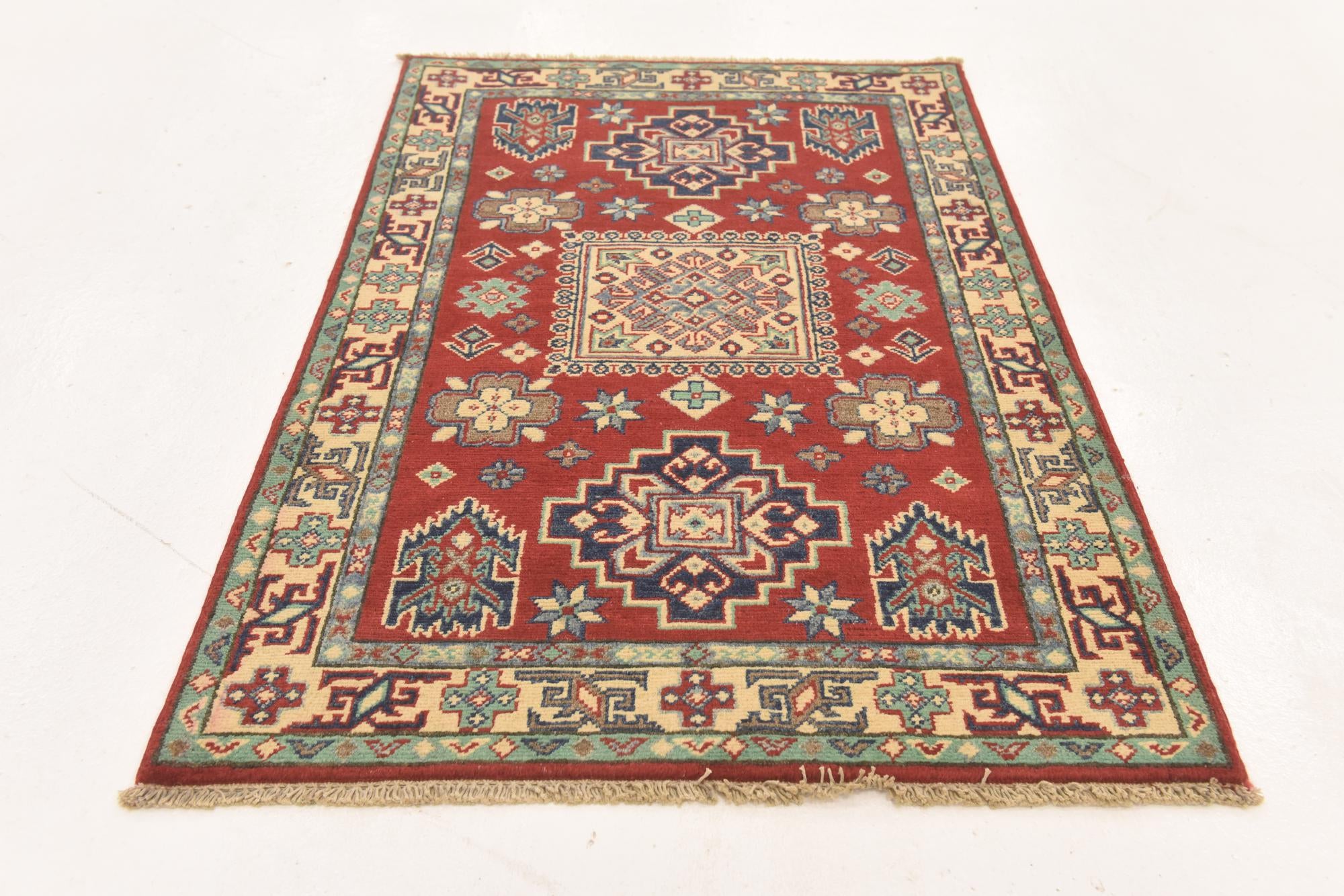 2' 8 x 4' 1 Hand Knotted Kazak Rug