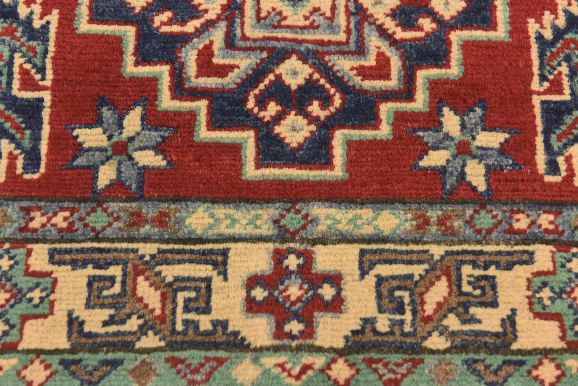 2' 8 x 4' 1 Hand Knotted Kazak Rug