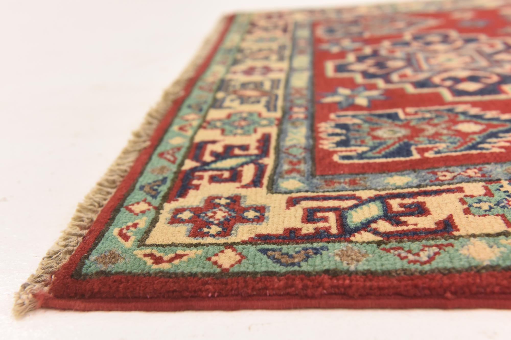 2' 8 x 4' 1 Hand Knotted Kazak Rug