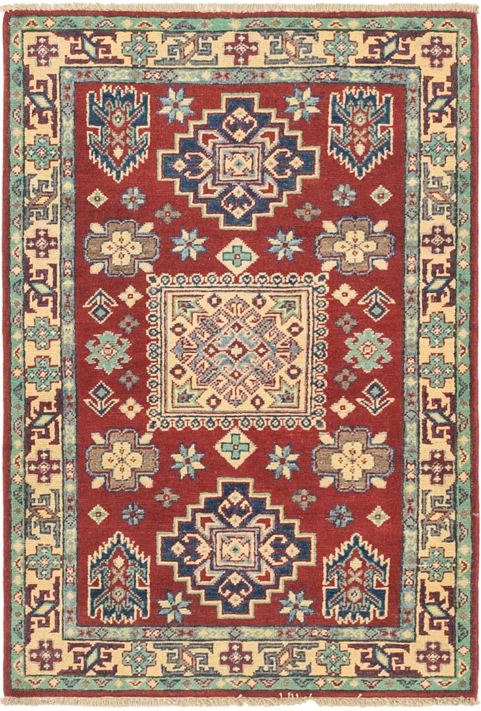 2' 8 x 4' 1 Hand Knotted Kazak Rug