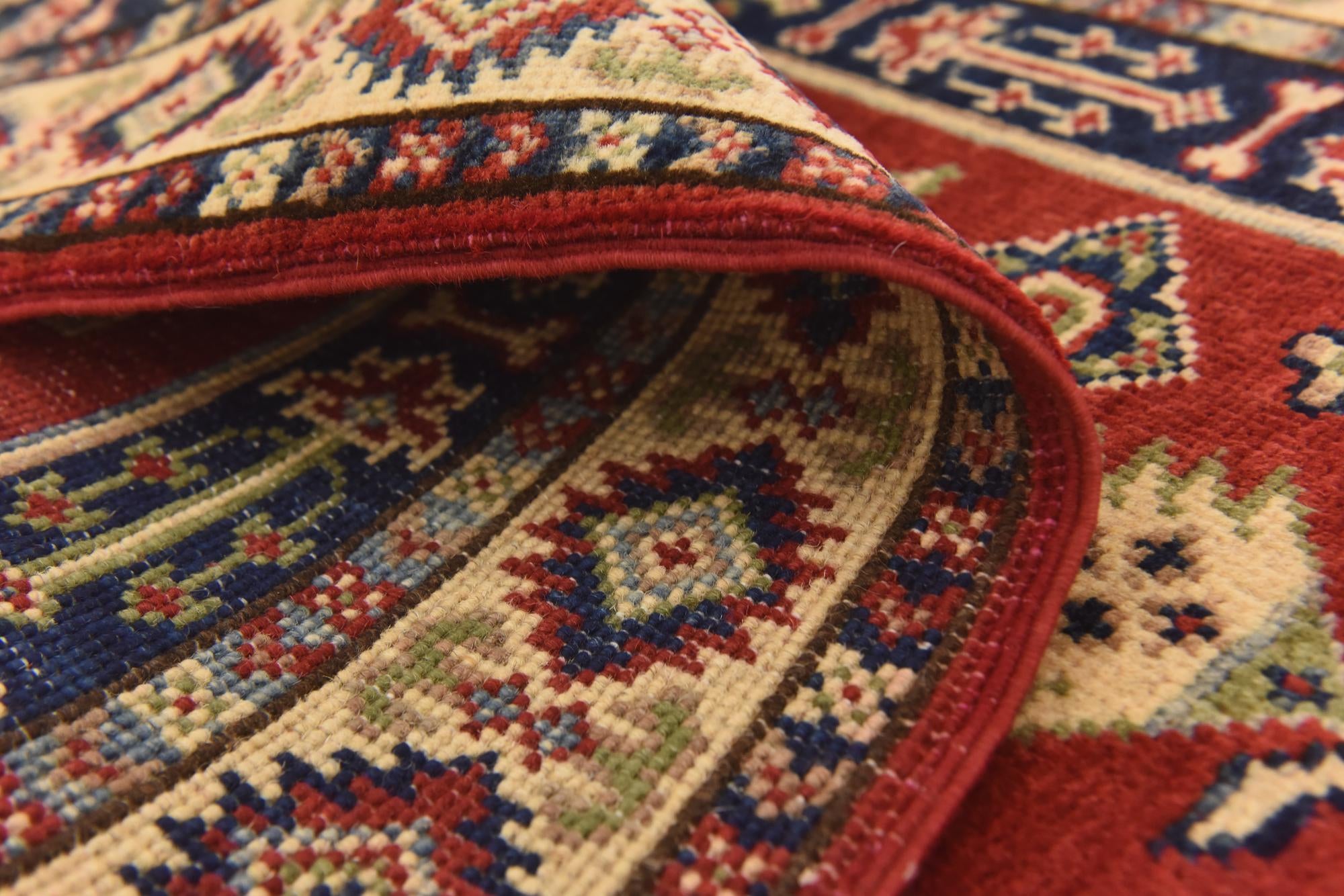 2' 8 x 4' Hand Knotted Kazak Rug