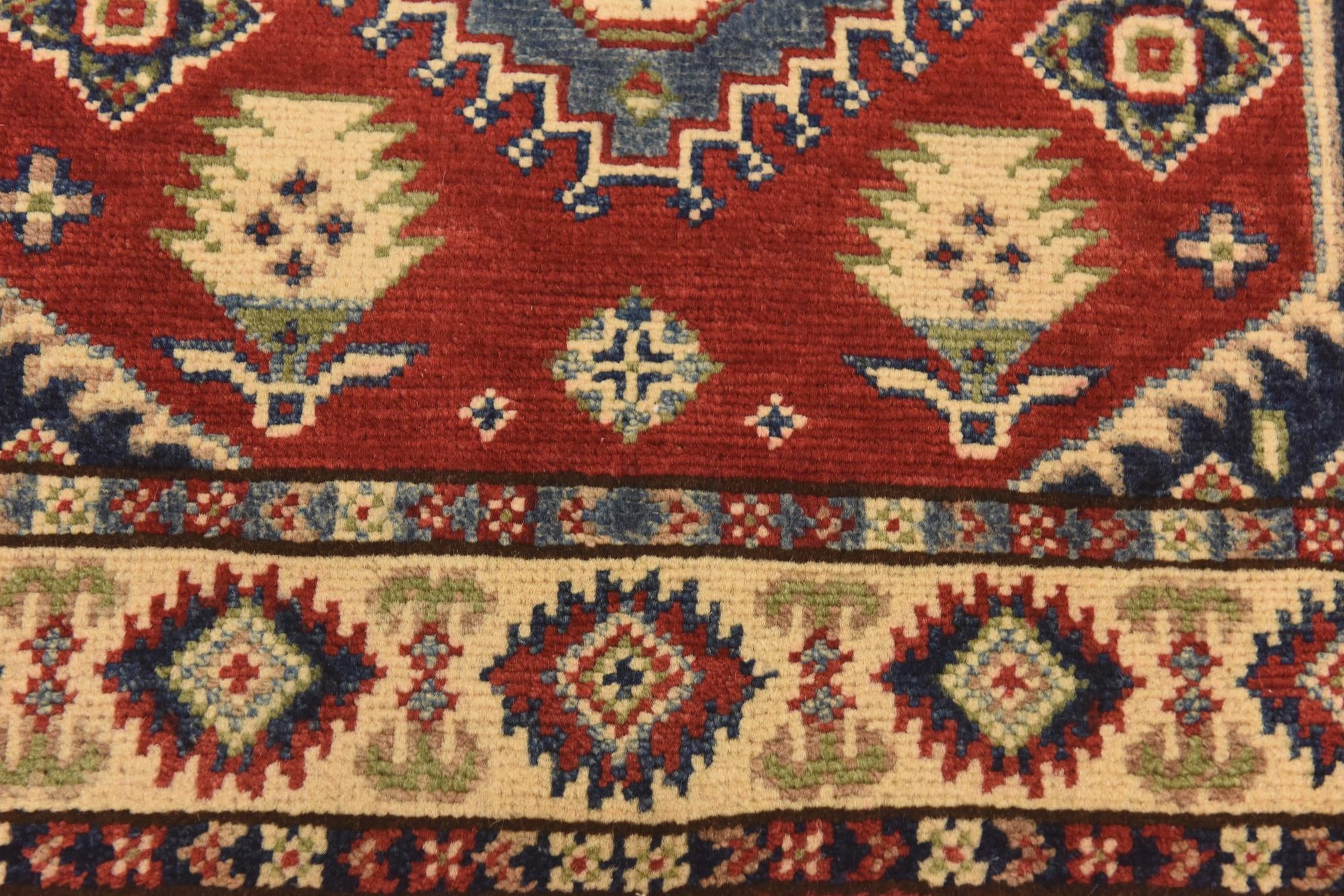 2' 8 x 4' Hand Knotted Kazak Rug