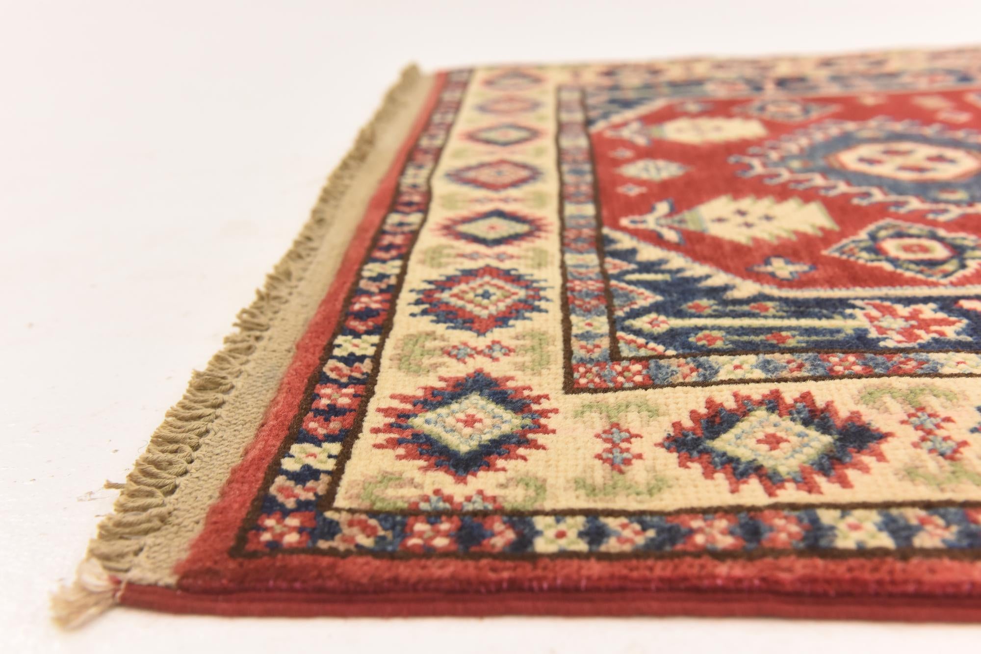 2' 8 x 4' Hand Knotted Kazak Rug