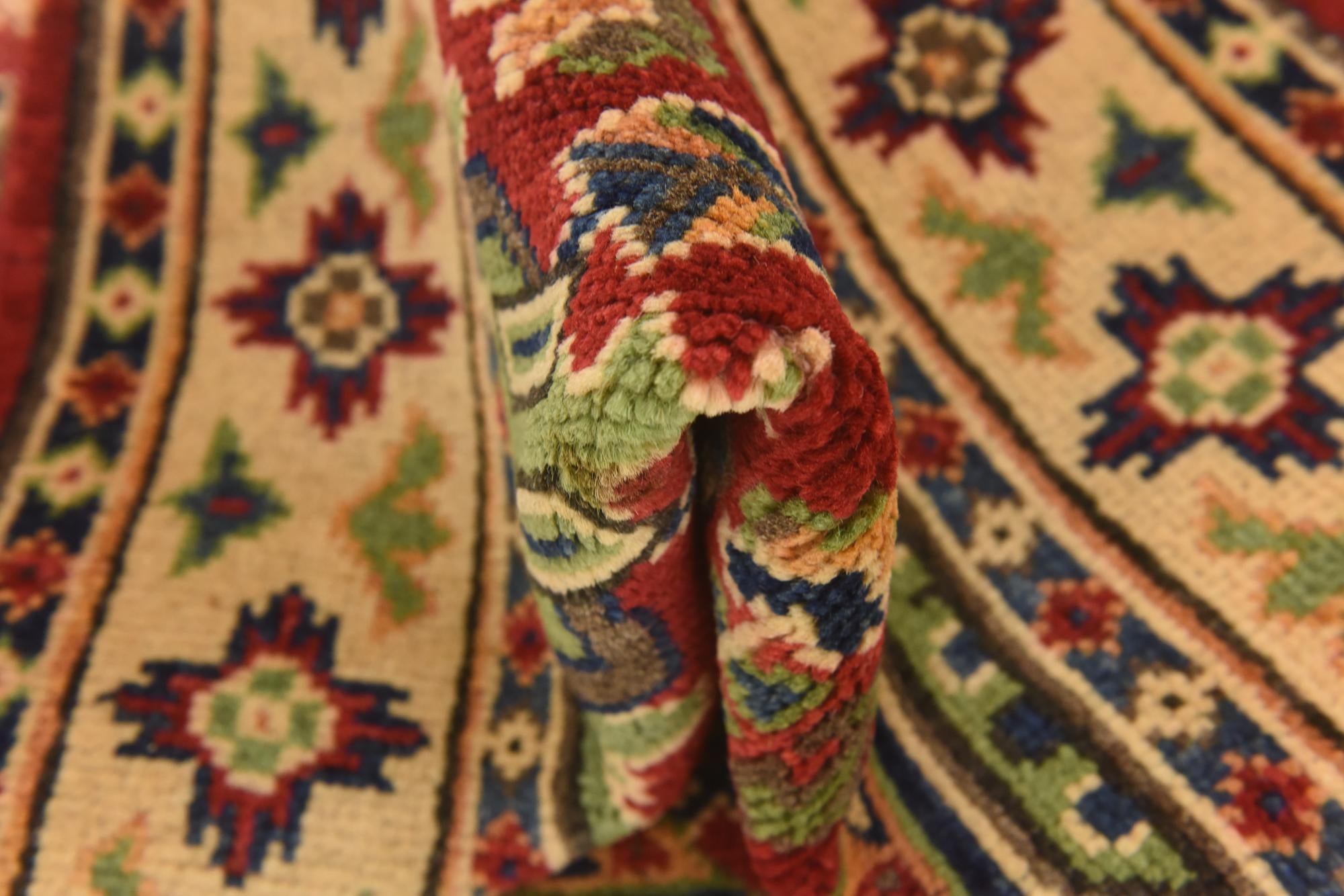 2' 7 x 3' 11 Hand Knotted Kazak Rug